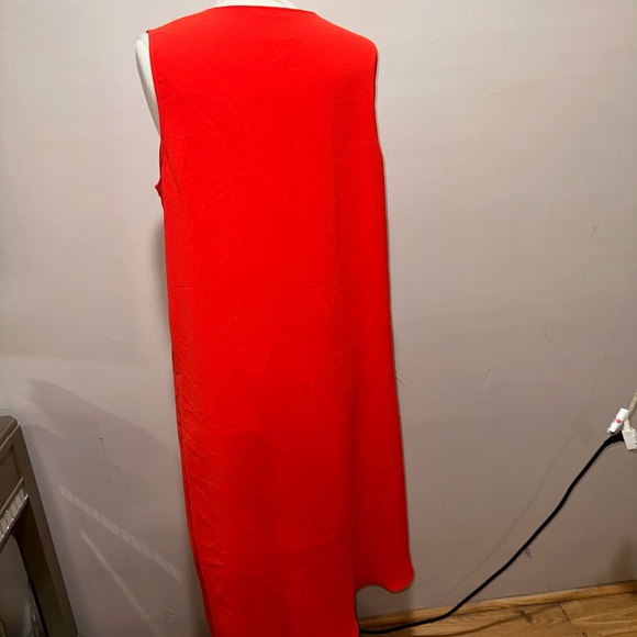 adrianna papell Plus’s Size 16 MIDI Red Summer Sleeveless Formal Party Dress - Picture 4 of 9